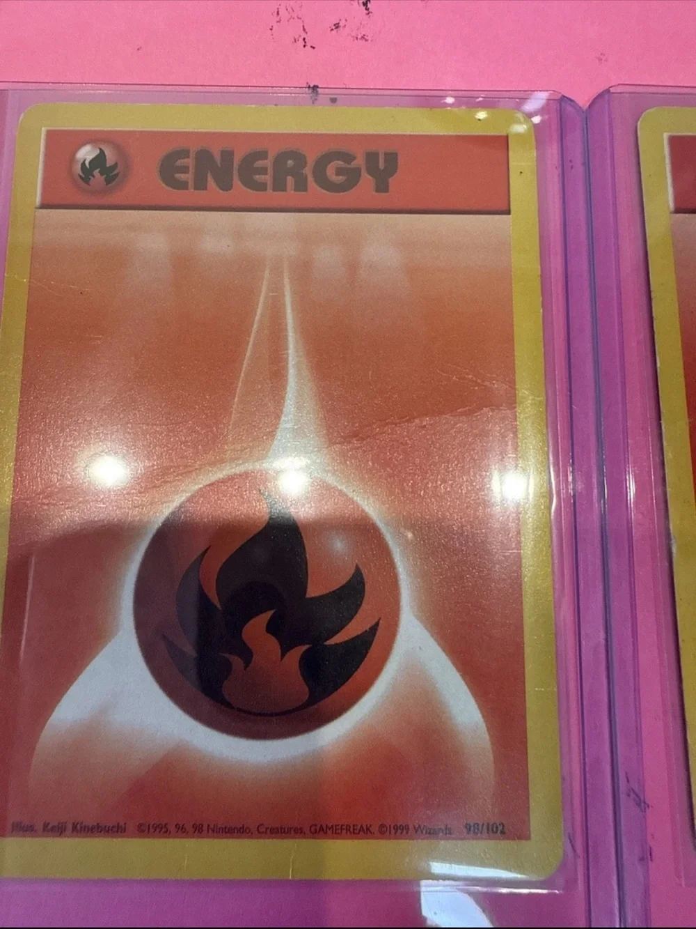 Fire Energy 098/102 Base Set Regular set of 2